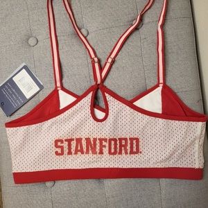 nwt! stanford revolve nuyu college tank sports bralette top